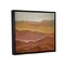 Stupell Industries Desert Landscape Mountain Range Framed Floater Canvas Wall Art